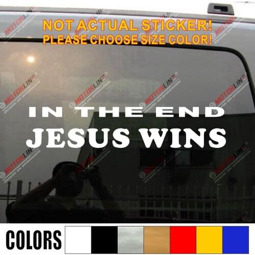 Jesus Fish Ichthys Car Decal Sticker Vinyl Trunk Die Cut Christian Bible Christ God,choose size and color