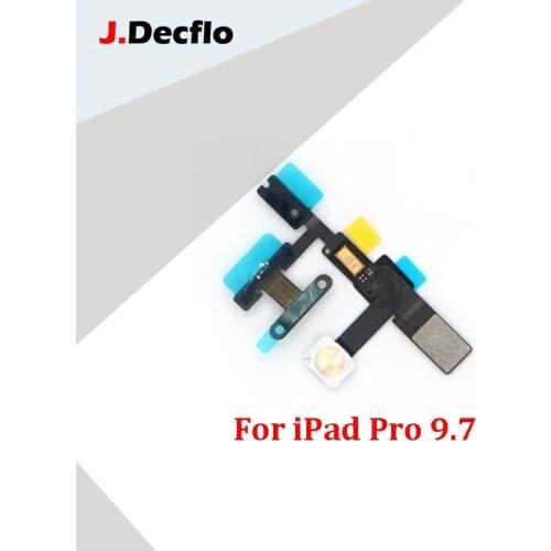 JDecflo Power Flex Cable On/Off Ribbon Key Flex Cable Home Button Flex For iPad Pro 9.7 inch A1673 A1674 A1675 Replacement Parts