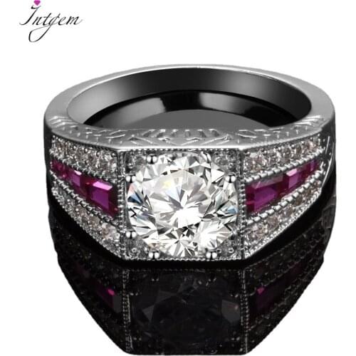 Red Green Blue Spinel Rings For Women Solid 925 Silver Ring With Zircon Stones Wedding Engagement Gift Fine Jewelry Wholesale