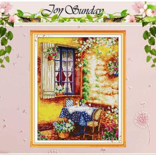 Summer afternoon Patterns Counted Cross Stitch Diy 11CT 14CT Cross Stitch Set Landscape Cross-Stitch Kit Embroidery Needlework