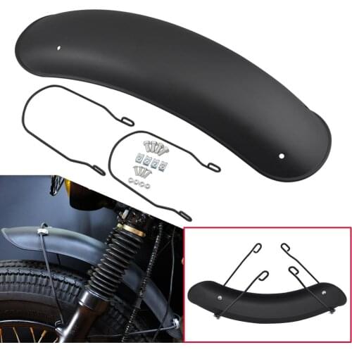 Motorcycle Matte Black Retro Front Rear Fender Mudguard For Harley Bobber Scramble Chopper Cafe Racer Uinversal