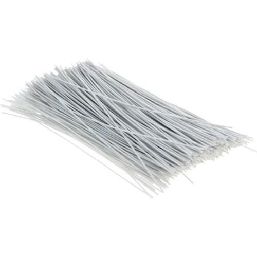 MroMax 500/1000pcs High Quality PVC Metal Round Oval Cable Ties Width 1/1.8mm Black White 0.45*150mm1000/0.45*200mm1000 Pieces