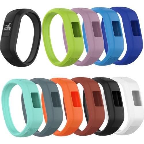 Soft Smart Band Silicone Replacement Wristband Watch Strap For Garmin Vivofit JR2/JR/Vivofit3 Childrens buckleless Wristband