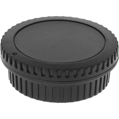 Rear Lens Body Cap Camera Cover Set Dust Screw Mount Protection Plastic Black Replacement for canon EOS EF EFS 5DII 5DIII 6D