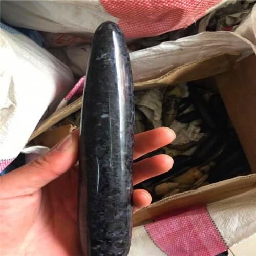 Natural Malagasy mineral color stone, color stone massage stick, straight stick point female masturbation tool
