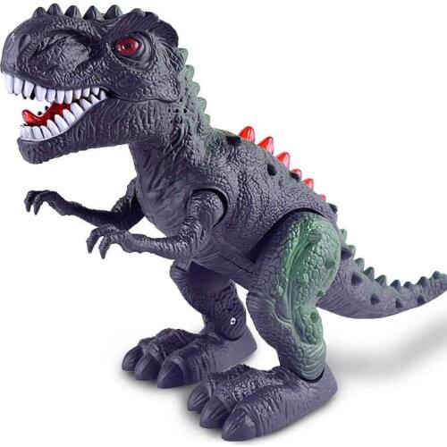 New ChildrenS Electric Dinosaur Toy Simulation Animal Plastic Model Light Walking Tyrannosaurid Toys For Boys Toy Store