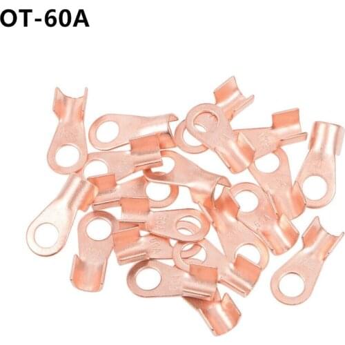OT-60A 8mm Dia Copper Circular Splice Terminal L5 Wire Naked Connector For 4-16Wire Free Shipping