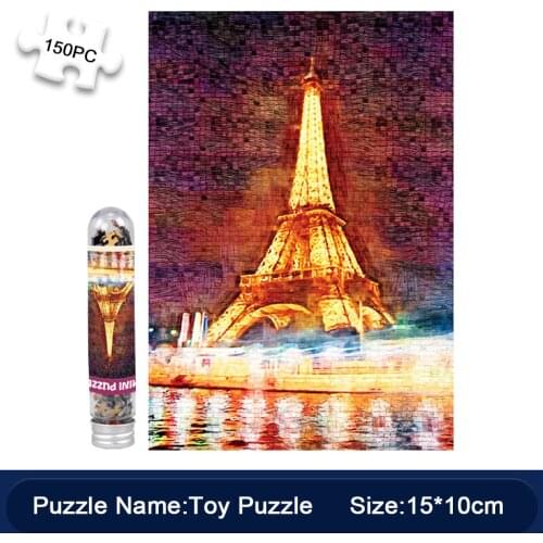 Puzzle Adults Children Mini Jigsaw Puzzles 150 Piece Eiffel Tower paper Large Puzzle Educational Game Toys Personalized Gift may