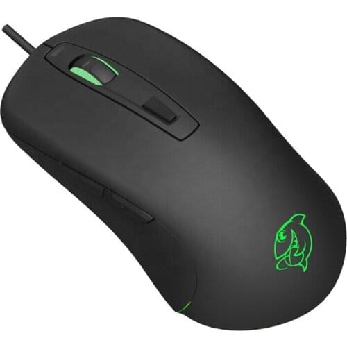 Ajazz DMG110 USB Wired Game Mouse Computer Ergonomic Wired Mouse 6 Button Adjustable DPI RGB Backlight Mice for Office PC Laptop