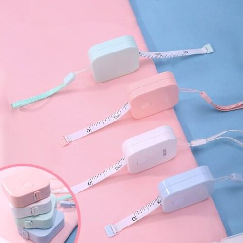 150cm/60" Tape Measure Portable Retractable Ruler Children Height Ruler Centimeter Inch Roll Tape Girls Gifts Sewing Tools