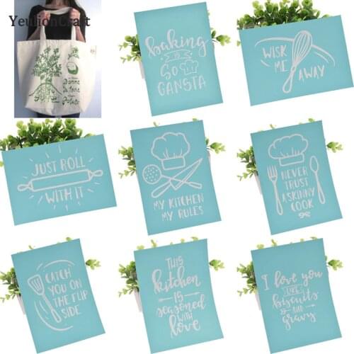 Chzimade Silk Screen Printing Stencil For Diy Scrapbooking Painting Clay T-Shirts Ceramic Tile Glass Fabric Home Decor