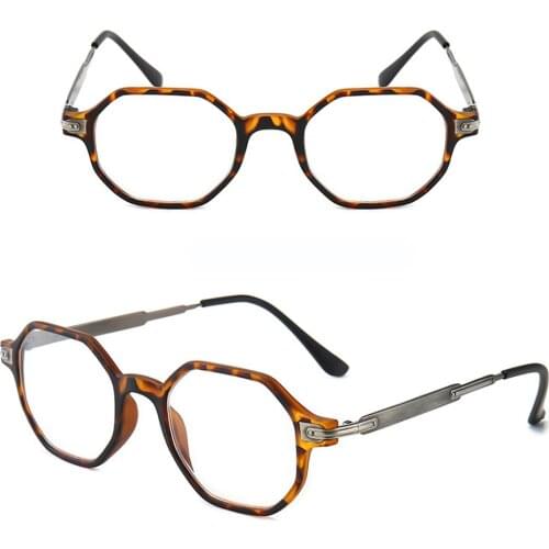 Octagon Retro Ultralight Full-rim Reading Glasses Women Men High Quality Spring Hinges Anti Blu Classic Fashion 1 2 3 to 4