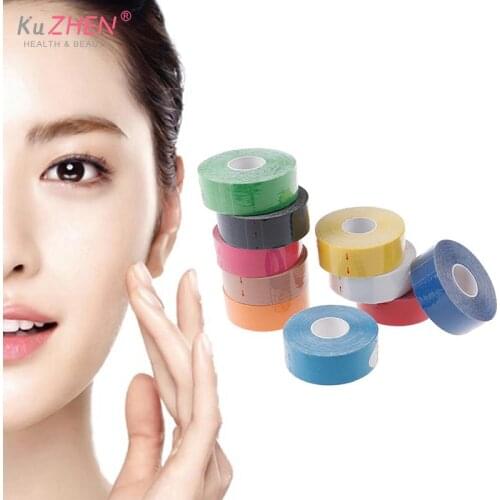 1Roll Kinesiology Tape For Face V Line And Neck Eyes Area Lifting Wrinkle Remover Tape Face Lift Tape Fixed Tape 2.5CM*5M