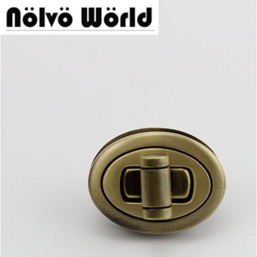 20sets 3colors 35*28mm(3/4 inch) bags' fashion diy locks turn locks fashion handbag metal twist lock for wallets