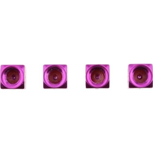4Pcs Purple Dice Tire Valve Stem Caps Covers For Car Truck Motorcycle