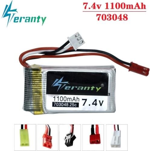 7.4V 1000mah 703048 Lipo Battery For MJXRC X600 7.4V 1100mah 25c 703048 Lipo Battery for Remote Control toys battery