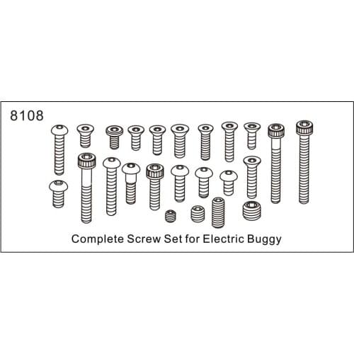 ZD racing EX07 accessories super sports car 1/7 original accessories 8108 screw combination