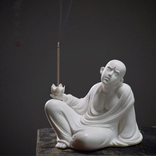 Backflow Incense Burner Elephant God Emblem Auspicious and Success Ceramic Incense Holder Aroma Censer Home Decor Crafts