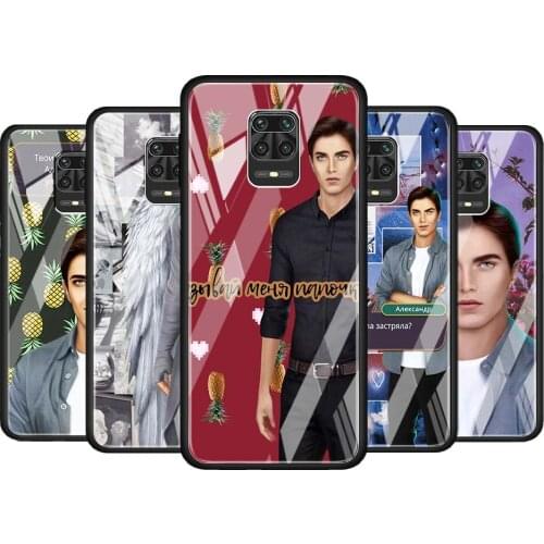 Romance Club for Xiaomi Redmi Note 10 Pro Max 10S 9T 9S 9 8T 8 7 Pro 5G Luxury Tempered Glass Phone Case Cover