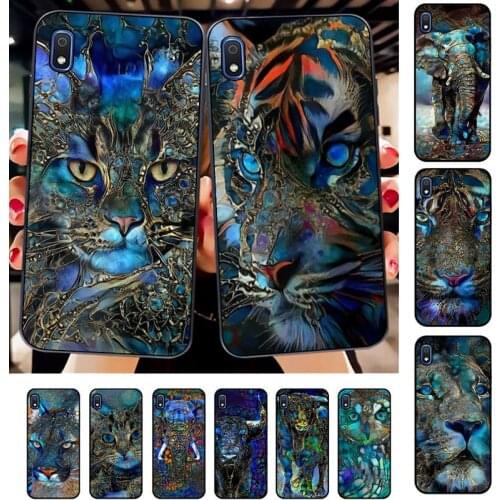 Yinuoda Animal Tiger Cat Elephant Pacific Blue Phone Case for Samsung A51 01 50 71 21S 70 31 40 30 10 20 S E 11 91 A7 A8 2018