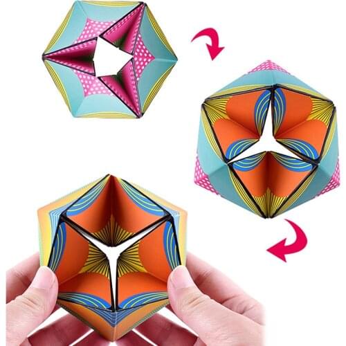 Decompression Infinity Flip Magic Cube Unlimited Shape Puzzle Toys Relieve Stress Happy Children Adult Kaleidoscope fidget toys