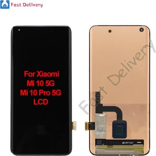 For Xiaomi Mi 10 Pro 5G Mi 10 5G LCD Display Touch Screen Digitizer Assembly For Xiaomi 10 Pro 10 5G LCD Replacement Accessory