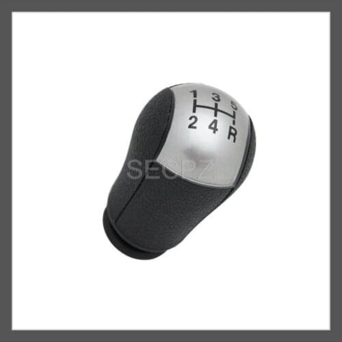 Fat 5 Speed Gear Shift Knob Sliver Cap For Ford Focus 2 MK2 05-08 For Mondeo MK3 00-07 For Fiesta MK6 02-08 For Transit 06-12