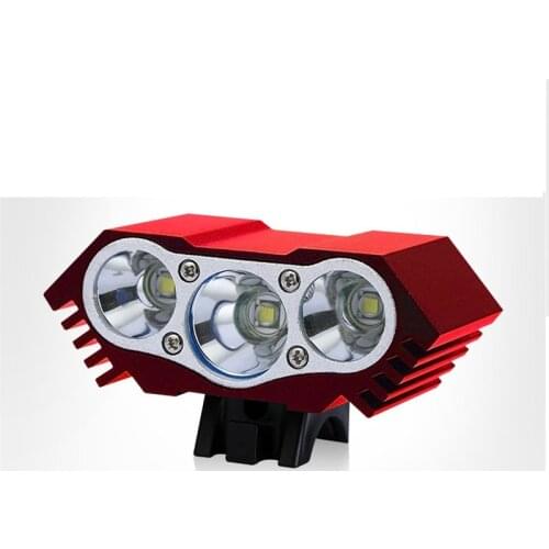 Waterproof 3XT6 LED Bicycle Light 1000LM Front Bike Head Light Night Cycling Lamp 5V USB Headlamp Only Lamp No Battery