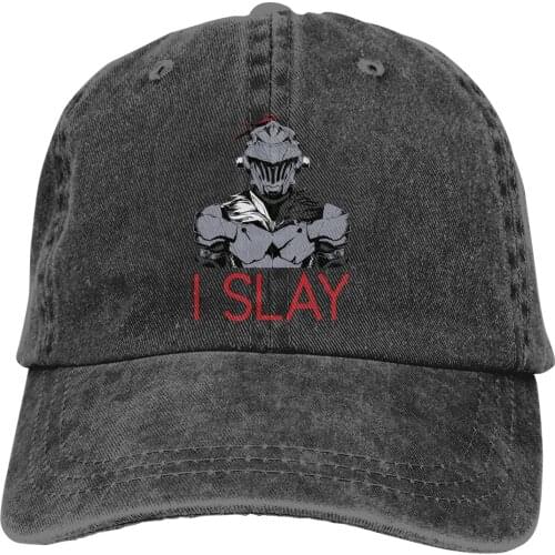 I Slay Goblin Baseball Cap Men Goblin Slayer Magic Killer Fantasy Anime Caps colors Women Summer Snapback Caps