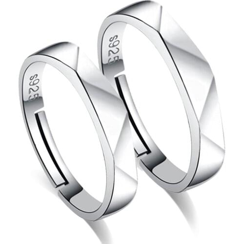 Hot Sale Promotion Fashion Romantic 925 Sterling Silver Lovers`Couple Rings Jewelry Wholesale Men Women Gift Drop Shipping