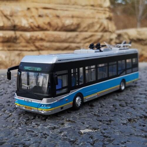 Diecast 1/64 Alloy Vehicle Model Beijing Bus 107 Road Static Collection Decoration Souvenir Ornaments Display Gift Boy Toy