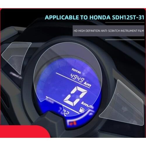 Motorcycle Speedometer Scratch Proof TPU Protection Film Dashboard Screen Instrument Film for Honda SDH125T-31 RX 125 Fi Suzuki