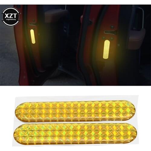 Car Reflective Sticker Car Door Stickers Decal Warning Reflective Tape Strips Safety Mark Auto Reflector Наклейки на машину