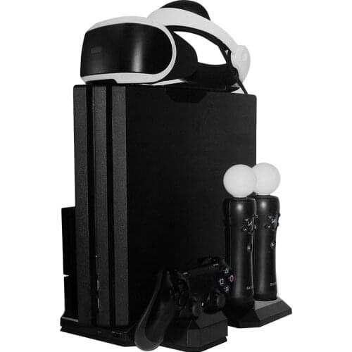 Bevigac Vertical Charging Display Cooling Stand Dock Station Holder For Play Station PS4 PS 4 Slim Pro Console Controller VR