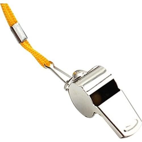 Police Metal Whistles Pet Training Whistle Outdoor Sport Portable Speakers for Basketball Soccer Football lanyard Warning Sound