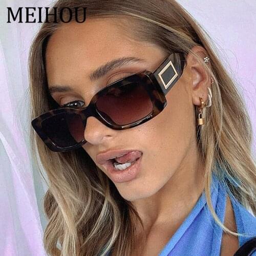 Square Small Frame sunglasses 2020 Vintage Black Brand Designer Gradient Shades Glasses Sun Glasses Female Oculos UV400