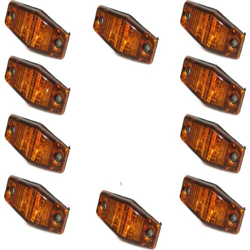 10pc 12 24V Led Side Marker Blinker Lights for Trailer Trucks Piranha Caravan Side Clearance Marker Light Lamp truck accessories