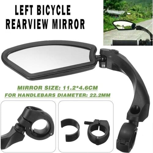 Universal Left Rearview Back Mirror For E-bike MTB Bicycle Accessories Foldable Rotatable Adjustable Viewing Angles Mirrors