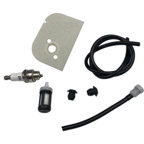 Air Filter Fuel Line Filter Kit Spark Plug Grommet+ Vent with Fuel Line Fits for STIHL 009 010 011 012 ST600 009L