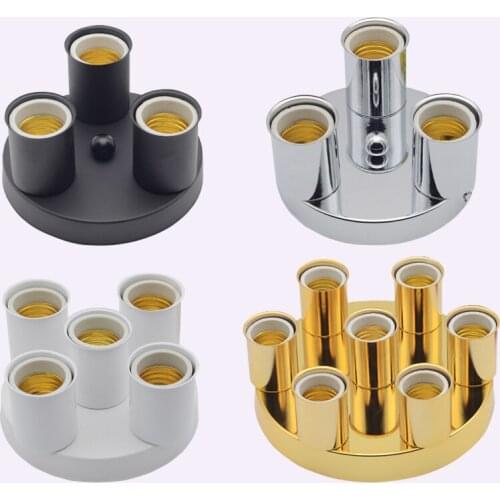 1/3/4/5/6/7/8 Lights Ceiling Lamp Holder E27 Ceiling Mounted Bedroom Hallway Living Room Lighting Accessories Home Loft Lamp