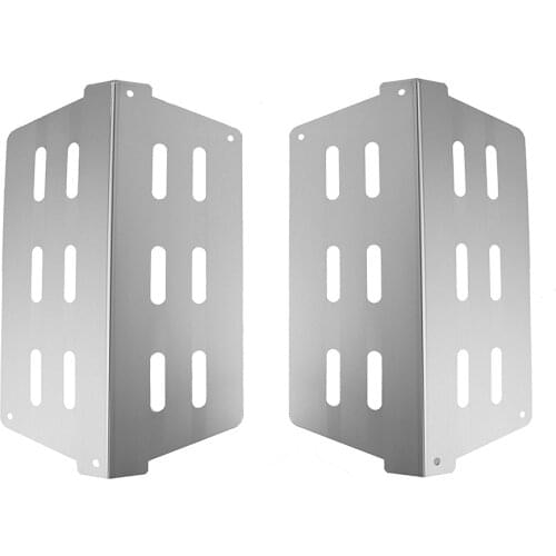 2pcs Heat Deflector Barbecue Set Stainless Steel BBQ Gas Grill Heat Plate Tent Replacement for Weber Genesis Series Cookware Acc