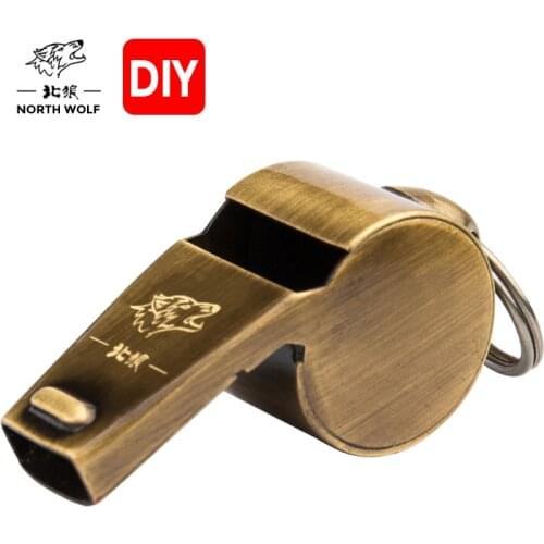2021 New Coach Whistle Outdoor Training Treble Wood Core Gift Pack Antique Brass Referee Whistle