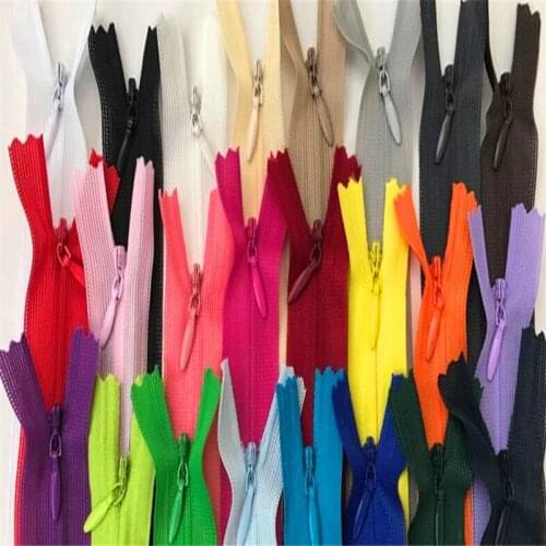 3# Nylon Invisible lace Zippers Coil Tailor Sewing Handmade Craft Garment Accessories ,100pcs/color, B061