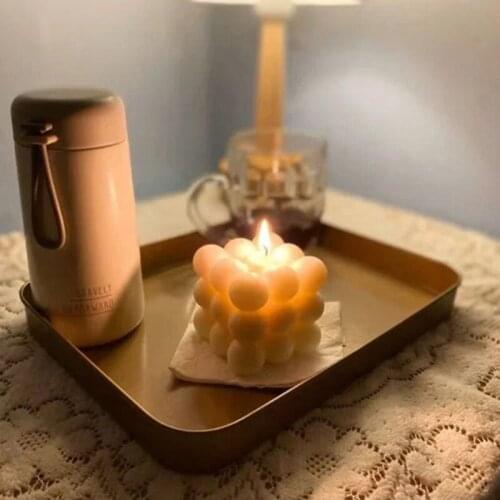 Hand-made 3D Silicone Candle Mold DIY Soy Wax Candles Mold Aromatherapy Plaster Mould Handcraft Ornaments Home Decor 7.5X7.5X6cm