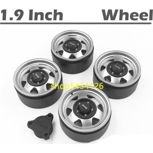 4Pcs/Sets Toys Rc Car Metal 1.9 Beadlock Wheels For 1/10th Scale Rc Crawler Car SCX10-2 II 90046 XJ CC01 JEEP-WRANGLER Rims Part
