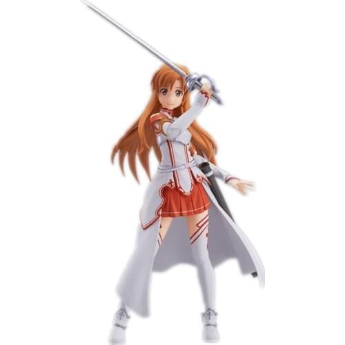 Anime Figma 178 Figure Sword Art Online Sao Yuuki Asuna PVC Action Figure Collection Model Toys Doll Gift 15cm