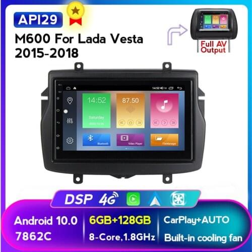 6G+128G IPS For LADA Vesta Cross Sport 2015 - 2020 Car Radio Multimedia Video Player Navigation Android 10 No 2din 2 din dvd