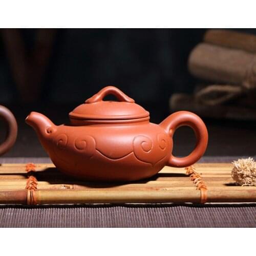 Purple Clay Teapot 160ml Kungfu Tea Pot Antique Tea Inffuer Chinese Style Kitchen Teaware Drinking Tool Handmade Crafts