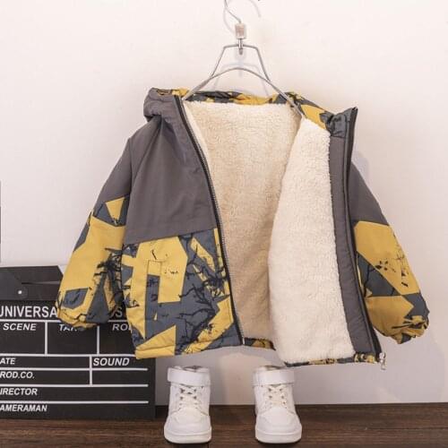 Kid Clothes Hooded Coat Baby Clothing Outerwear 2-7 Years Children Winter Parkas Jacket Toddler Boys Windbreaker