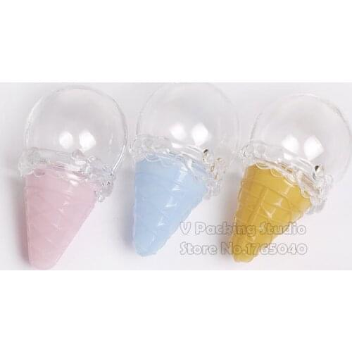 Creative Ice Cream Shape Plastic Candy Box Cute Birthday Party Weedding Supplies Shower Personality Gift Chocolate BOX200pcs/lot